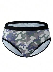 Braguitas triangulares con estampado de camuflaje para hombres de moda