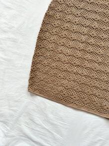 Soleia Damska modna, teksturowana, luźna, luźna sukienka na wakacje