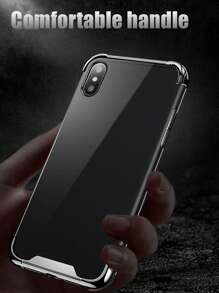 ROMWE Transparent Defence Protect Shockproof Light Case Compatible With Apples IPhone 14 13 12 11 XS Max XR X 8 6s Plus Phone Airbag Cover Compatible With Samsung Huawei