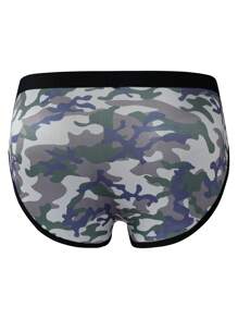 Braguitas triangulares con estampado de camuflaje para hombres de moda