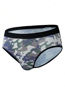 Braguitas triangulares con estampado de camuflaje para hombres de moda