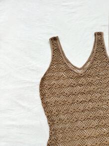 Soleia Damska modna, teksturowana, luźna, luźna sukienka na wakacje