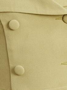 Set di camicia e gonna coordinati per ragazze pre-adolescenti, 2 pezzi, carino, con colletto abbinato, con camicia corta avanti e lunga dietro e gonna