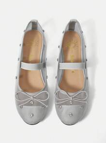 CUCCOO DOLLMOD حذاء شبكي نسائي أسود مسطح بتصميم عصري - رمادي - مشاهدة 8