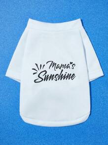 Áo nỉ in chữ Ngày của Mẹ màu xanh cho chó và mèo cưng - Nhiều màu - Xem 1