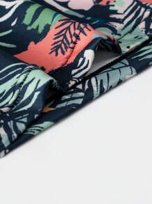 Men's Personalized Tropical Printed Boxer Briefs, 1pc - Blue - View 4