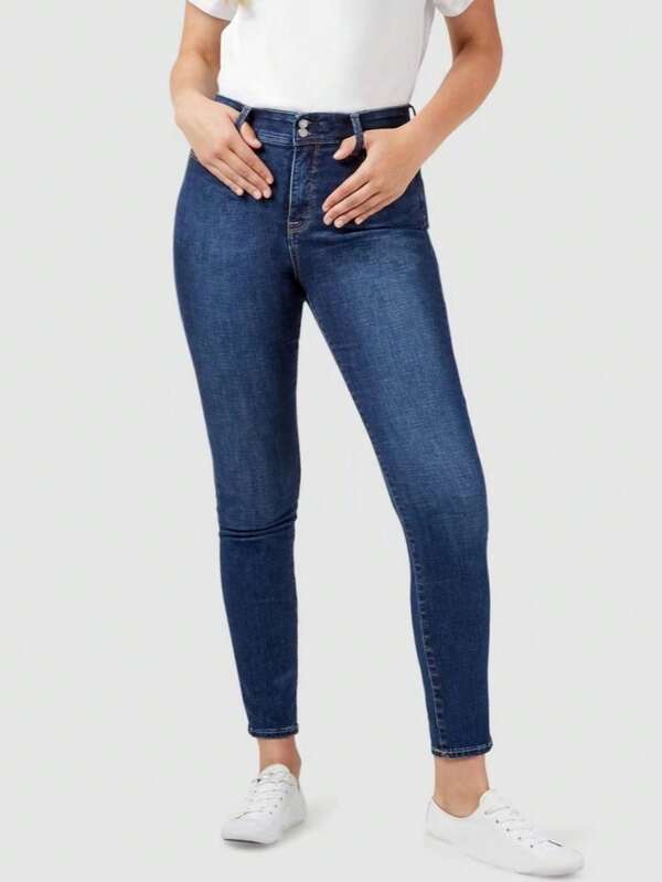 TUMMY TRIMMER SKINNY DENIM STRETCH JEANS