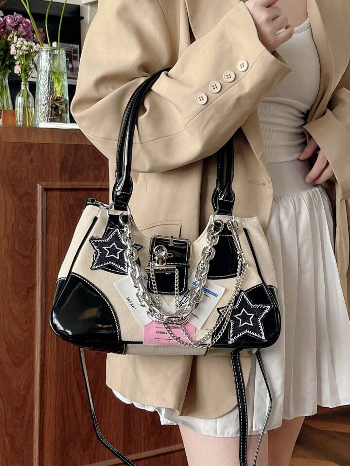 Our Grunge Punk New Hot Y2k Gothic Lady Shoulder Bag, Sweet & Cool