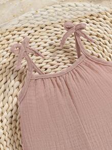 SHEIN Vintaside Kids Mono multicolor estilo coreano simple para bebé niña
