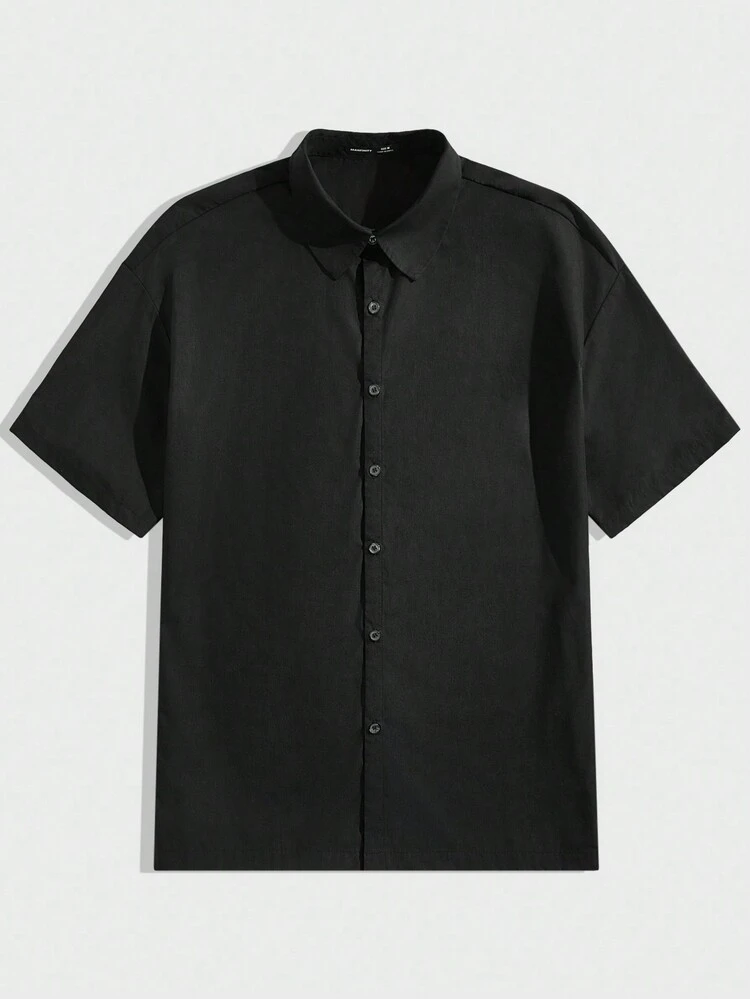 Men's Printed Woven Casual Short Sleeve Shirt