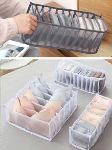 SHEIN Basic living Mesh Breathable Storage Box For Separating Underwear And Socks Decorations Autumn Decor Festival Decor Room Decor Home Decor Fall Decor Bedroom Decor Christmas For Holiday Gift Giving