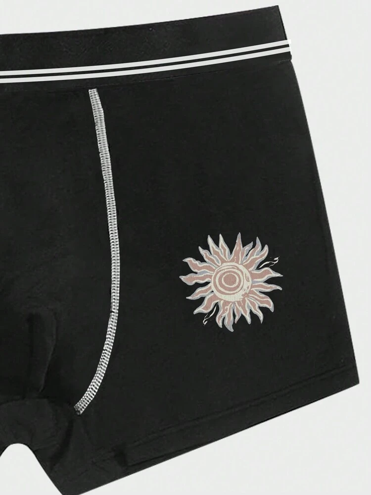 Men's Sun Print Colorblock Boxer Briefs, 5-Pack