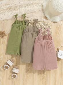 SHEIN Vintaside Kids Mono multicolor estilo coreano simple para bebé niña
