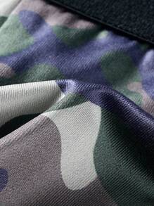 Braguitas triangulares con estampado de camuflaje para hombres de moda