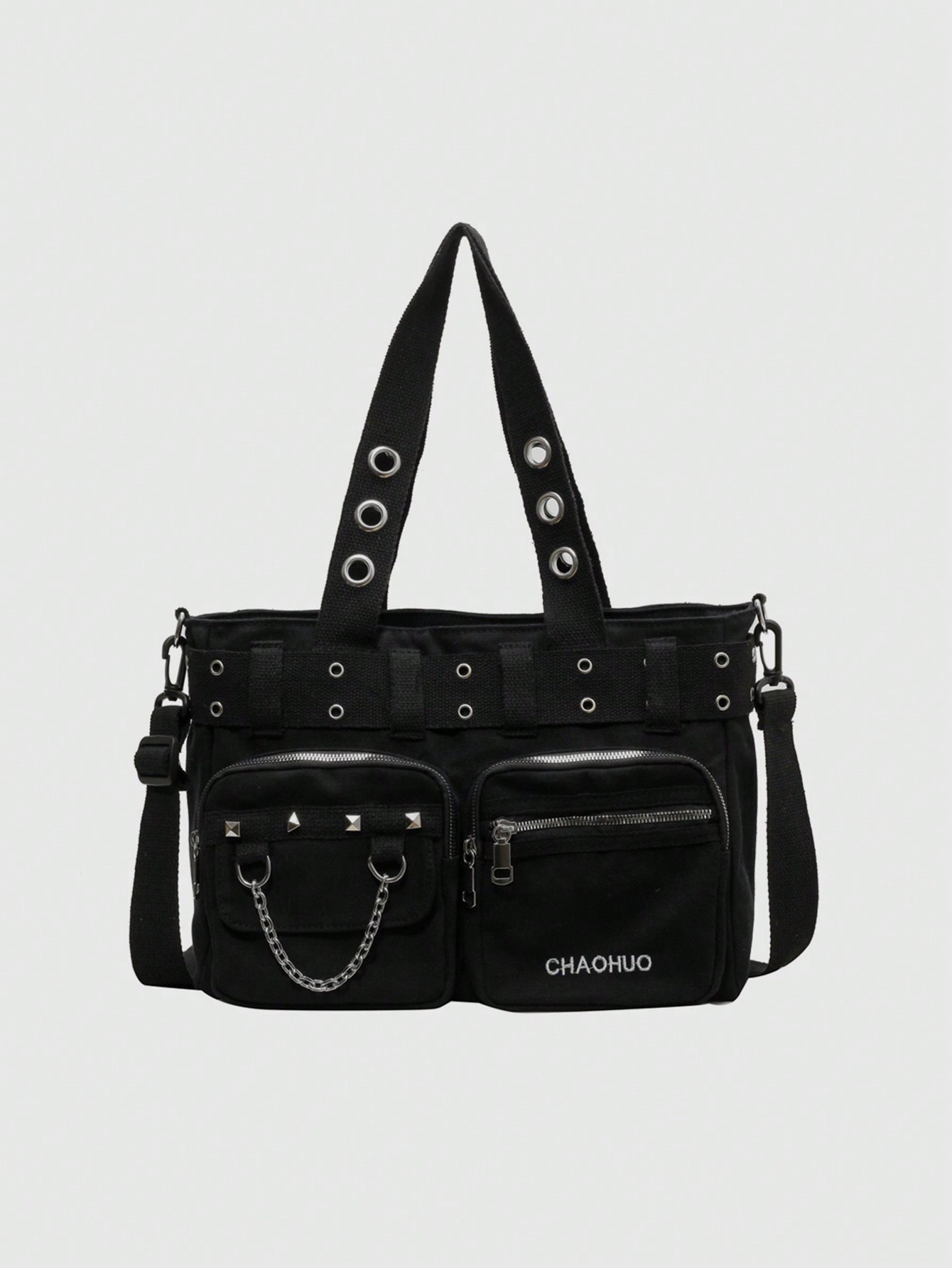 mcbling grunge punk studs 2way bag