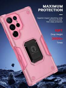 Ốp lưng điện thoại chống rơi mới + Nam châm & Chân đế, Tương thích với iPhone 11/12/13/14/15 Pro Max, Tương thích với OPPO, Tương thích với VIVO, Tương thích với Redmi Note 11/12 Pro, Chân đế xoay 360° chất lượng cao, Phiên bản quốc tế, không phải phiên bản nội địa. - Hồng - Xem 5