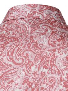 Manfinity LEGND Men's Short Sleeve Retro Paisley Allover Print Summer Shirt - Multicolor - View 6