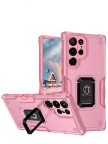 Ốp lưng điện thoại chống rơi mới + Nam châm & Chân đế, Tương thích với iPhone 11/12/13/14/15 Pro Max, Tương thích với OPPO, Tương thích với VIVO, Tương thích với Redmi Note 11/12 Pro, Chân đế xoay 360° chất lượng cao, Phiên bản quốc tế, không phải phiên bản nội địa. - Hồng - Xem 4