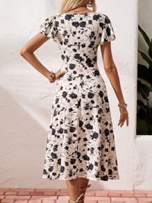 SHEIN Frenchy 女性新中式服裝 - 杏色 - 查看 2