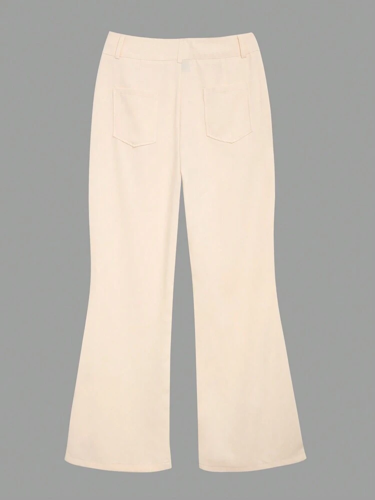 Women's Plain Casual Daily Wear Minimalist Long Pants Fall Cloth For Women