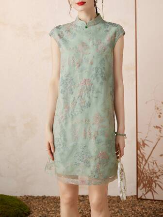 24 Elegant Loose Women Mandarin Gown Dresses (Improved Version) For Summer