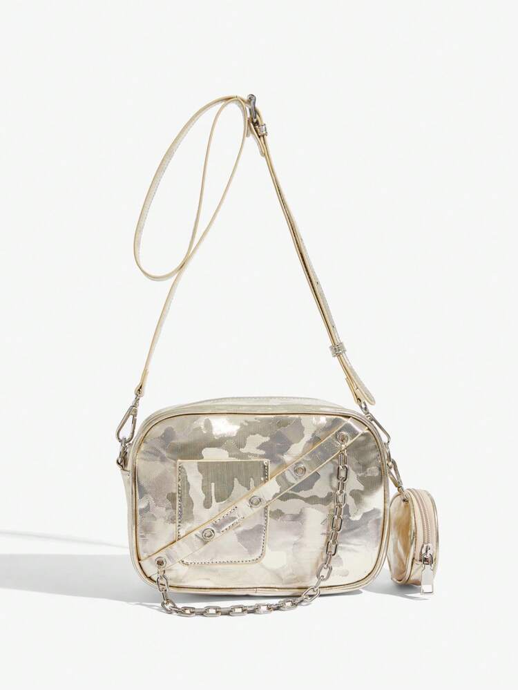 Ladies" Purple Fashionable Daily Crossbody Bag