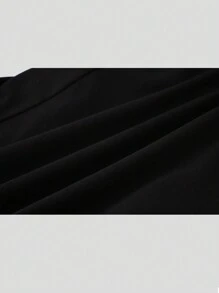 Lunelith SHEIN Lunessa Women Bow Detail Bow Decor Loose Wide Leg Shorts