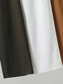 Tween Boy Multi-Color 3pcs/Set Casual Solid Color Slant Pocket Wide Leg Woven Pants For Holiday, Korean Style - Multicolor - View 7
