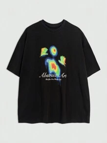 SHEIN EZwear Oversized Heat Sensitive Image Print T-Shirt, Unisex