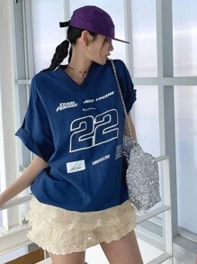 DAZY Women's Sweet Multilayer Mesh Skort For Summer