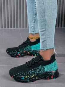 Women Outdoor Breathable, Lightweight, Increased Soles, Thick-Soled, All-Match, Socks, Low-Cut, Casual, Hiking, Sports Shoes For Spring, Summer, And Autumn