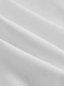 SHEIN MOD Áo hở vai màu trắng mùa hè lãng mạn có viền xếp nếp cho nữ - trắng - Xem 3
