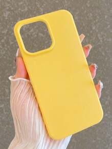 硅胶手机壳磨砂 TPU 防摔手机壳适用于 14 Pro Max/16/15 Pro Max/15 Plus/15 Pro/15，全覆盖防水防震防刮 - 黃色 - 查看 3