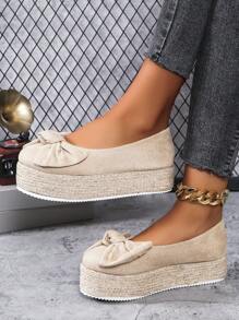 Nouvelles chaussures à mineur voûté perlées 2024 pour le transfrontalier, chaussures respirantes pour femmes grande taille - Beige - Voir 6