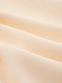 Chiquease 女款素色百搭休閒日常穿搭極簡長褲 - 杏色 - 查看 7