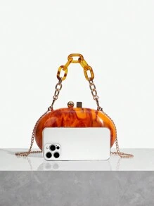 SHEIN SXY 女士橢圓形手拿包,適用於日常使用 - 彩色 - 查看 5