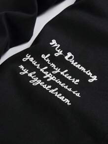 Manfinity Homme Men Simple Printed Casual Denim Shirt - Black - View 7