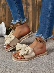Women's Fashionable Beach Flip-Flops, Large Size, Open Toe Slippers For Vacation Valentines