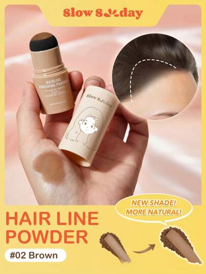 SlowSunday Hairline Finishing Powder-Brown, Brown, Cover Roots, Fill In Sparse Spots, Multiple Color Options, Suitable For All Hair Types, Perfect For Autumn And Winter Hair Care, Ideal For Holiday, Party, Travel, Outdoor Activity, Y2k Fashion, And Cosplay, Thanksgiving, Christmas, Holiday Gifts