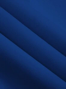 Manfinity Hypemode 男士夏季短袖圓領休閒T卹，設有標語和心形印花 - 藍色 - 查看 8