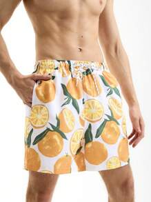 Surfspeed Men's Summer Fashionable Beach Print Loose Fit Vacation Shorts - Multicolor - View 1