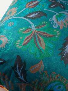 Frida Kahlo X SHEIN Double-Sided Floral Printed Velvet Pillowcase With Figures And Plants Design, Gifts - Multicolor - View 10