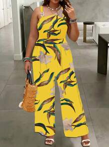 Maweii Eenvoudige damesjumpsuit met bloemenprint voor dagelijks gebruik