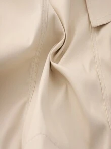 SHEIN Unity Casual Solid Color Cargo Shorts For Summer - Beige - View 4