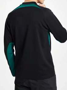 Manfinity Sport Corelite Stil boyfriend pentru bărbați, la modă, cu hanorac și pantaloni scurți, cu mânecă lungă, cu imprimeu, set atletic Set de antrenament