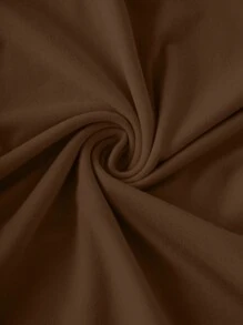Flirla Solid Color Round Neck Short Sleeve Bodysuit For Summer