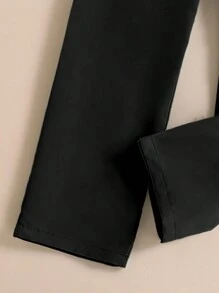 SHEIN 青少女3入組休閒無袖西裝外套，長袖上衣和長褲套裝