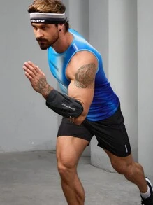 Gym Rark 男友风男士简约印花无袖背心短裤运动套装健身服套装 - 彩色 - 查看 4