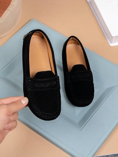 Children Spring/Autumn Loafers, Fashionable And Versatile Soft Shoes With Non-Slip Flat Sole, Suitable For Daily Wear, Dressing Up, Queue Performance, Multi-Scene Use, Back-To-School Season, Campus Students Shoes
