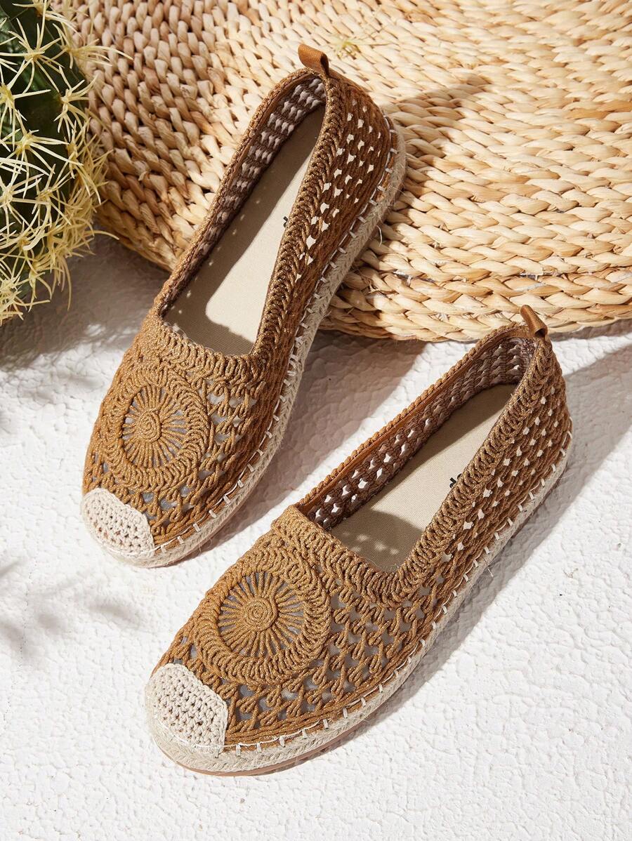 Styleloop Women's Flat Slip-On Shoes, Boho, Retro American, Bohemian, Western Style, Suitable For Vacation, Music Festival, Party